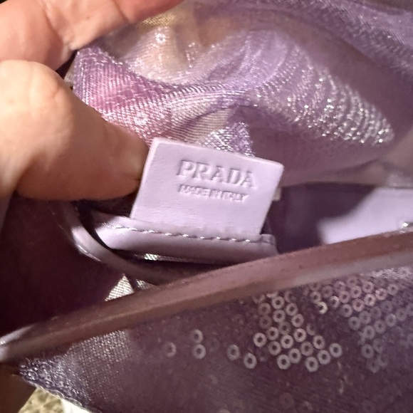 Prada Purple Mesh Tote Bag - Picture 7 of 10